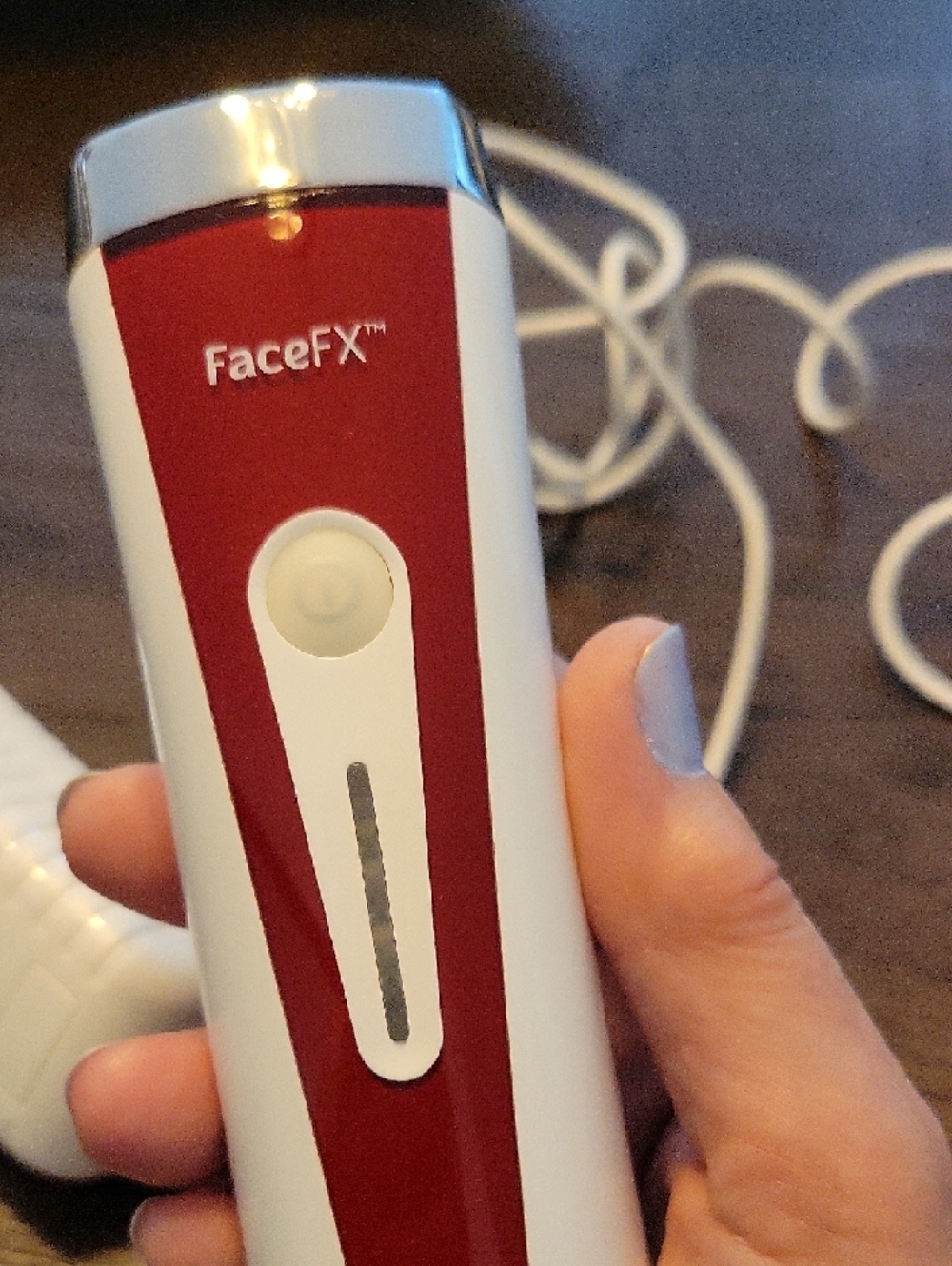 Red Light Handheld FaceFx Device For At Home Facial Rejuvenation